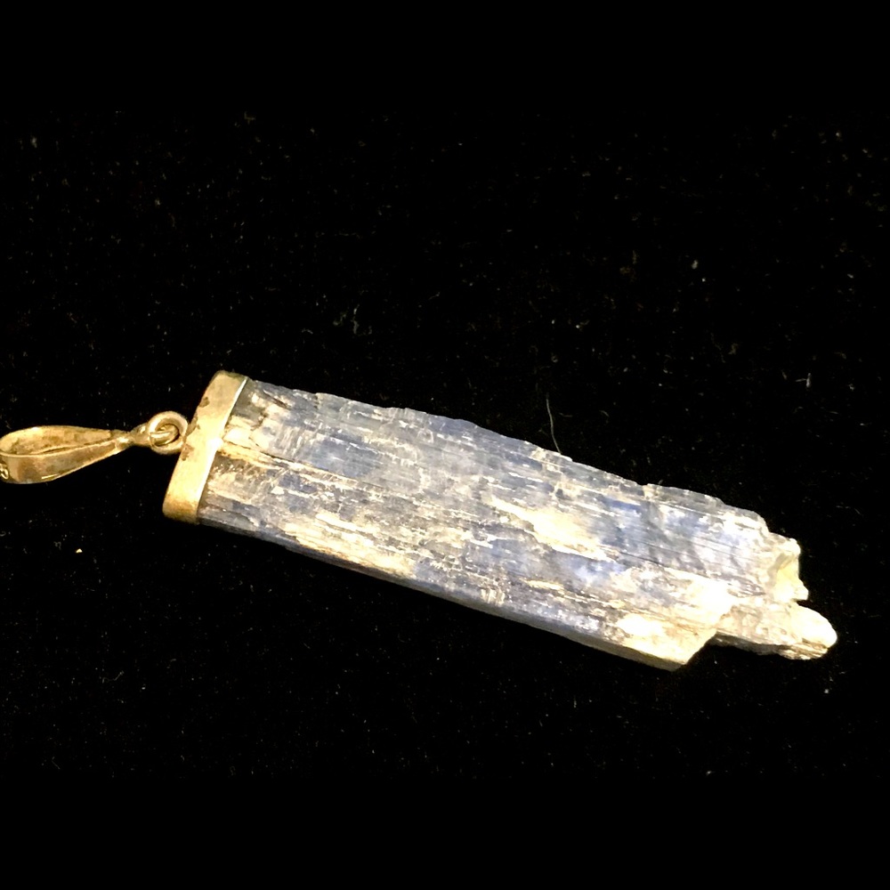 Sterling Silver and Blue Kyanite Pendant